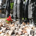 Jødisk gravplads skulptur blomst Gr Hamburgerstrasse